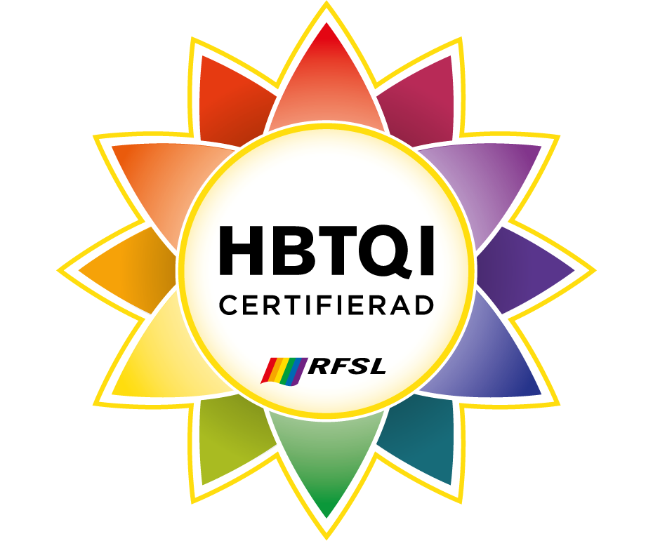 Logotypen för HBTQI-certifiering
